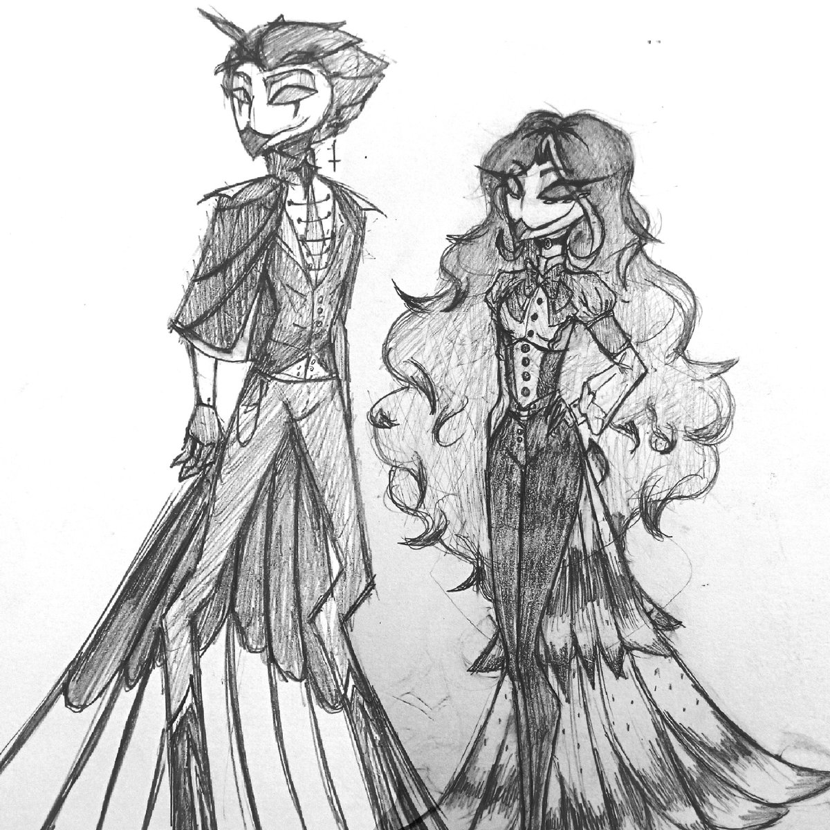 JessoExists's tweet photo. Goetia OCs :D!!

#hazbinhotel #helluvaboss #art #ocart #sketch #pencilsketch https://t.co/MYrvvLGDs9