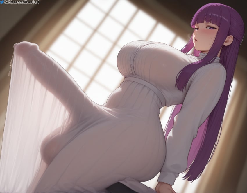 "What's the matter...? Is there something on my face...?"