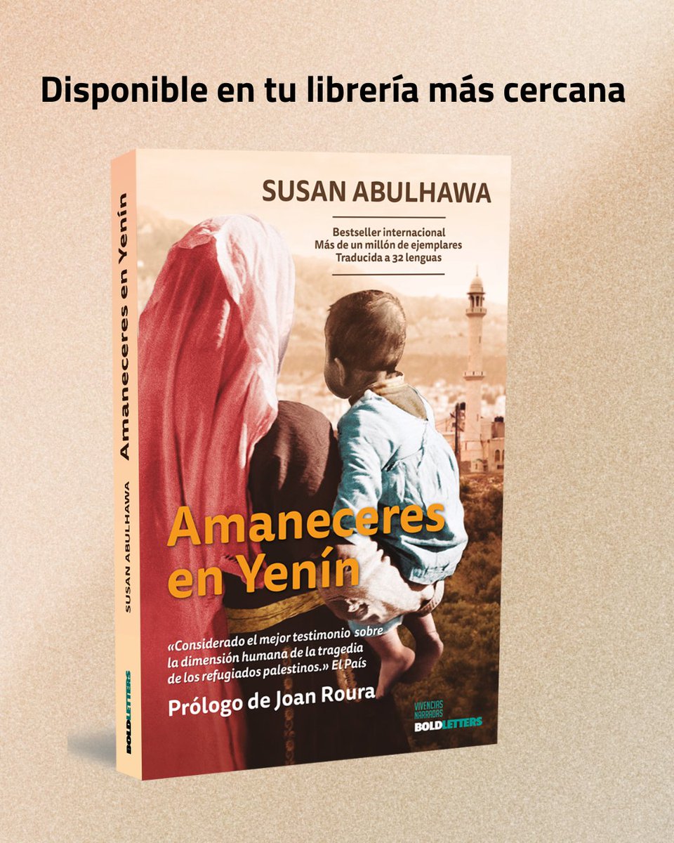 Boldletters (@boldletters_es) on Twitter photo Alice Walker, Pulitzer por "El color púrpura" anima a leer "Amaneceres en Yenin", primera novela de nuestra colección "Vivencias Narradas", escrita por <a href="/susanabulhawa/">susan abulhawa | سوزان ابو الهوى</a> , prologada por <a href="/joanrourav/">Joan Roura</a> testimonio sobre la dimensión humana de la tragedia de los
refugiados palestinos. Alice Walker, Pulitzer por "El color púrpura" anima a leer "Amaneceres en Yenin", primera novela de nuestra colección "Vivencias Narradas", escrita por <a href="/susanabulhawa/">susan abulhawa | سوزان ابو الهوى</a> , prologada por <a href="/joanrourav/">Joan Roura</a> testimonio sobre la dimensión humana de la tragedia de los
refugiados palestinos.