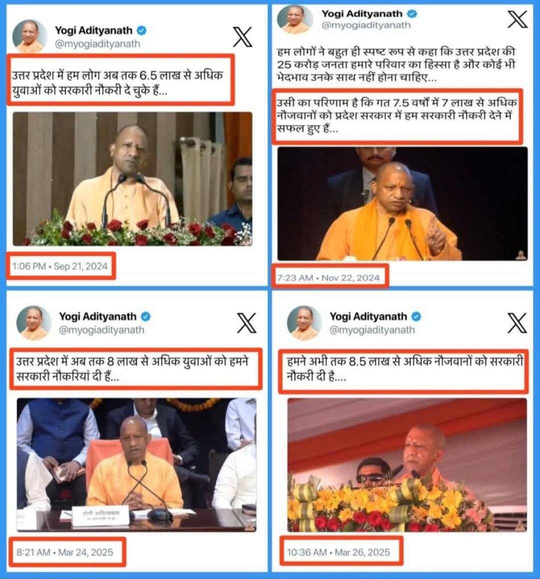Shivani chaudhary (@shivanijaat3) on Twitter photo लास्ट 1 साल में 60000 पुलिस भर्ती को 6.5 लाख में जोड़ा तो सीधा 8.5 लाख कैसे हो गया
महाराज
और झूठ बोलो बार बार झूठ बोलो
<a href="/myogiadityanath/">Yogi Adityanath</a>
<a href="/thisissanjubjp/">Sandeep Singh</a>
<a href="/brajeshpathakup/">Brajesh Pathak</a>
<a href="/kpmaurya1/">Keshav Prasad Maurya</a>
ये झूठ कई फैला रहे हो
तुम लोग
<a href="/AmitShah/">Amit Shah</a>
#NewUPPVecancy2025
<a href="/kmrvivek14/">VIVEK KUMAR</a> लास्ट 1 साल में 60000 पुलिस भर्ती को 6.5 लाख में जोड़ा तो सीधा 8.5 लाख कैसे हो गया
महाराज
और झूठ बोलो बार बार झूठ बोलो
<a href="/myogiadityanath/">Yogi Adityanath</a>
<a href="/thisissanjubjp/">Sandeep Singh</a>
<a href="/brajeshpathakup/">Brajesh Pathak</a>
<a href="/kpmaurya1/">Keshav Prasad Maurya</a>
ये झूठ कई फैला रहे हो
तुम लोग
<a href="/AmitShah/">Amit Shah</a>
#NewUPPVecancy2025
<a href="/kmrvivek14/">VIVEK KUMAR</a>