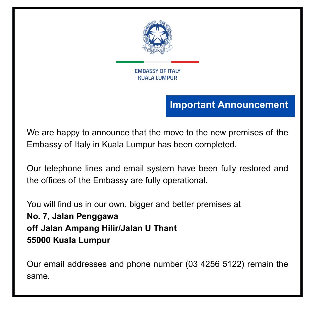 Italy in Malaysia (@italyinmalaysia) on Twitter photo 