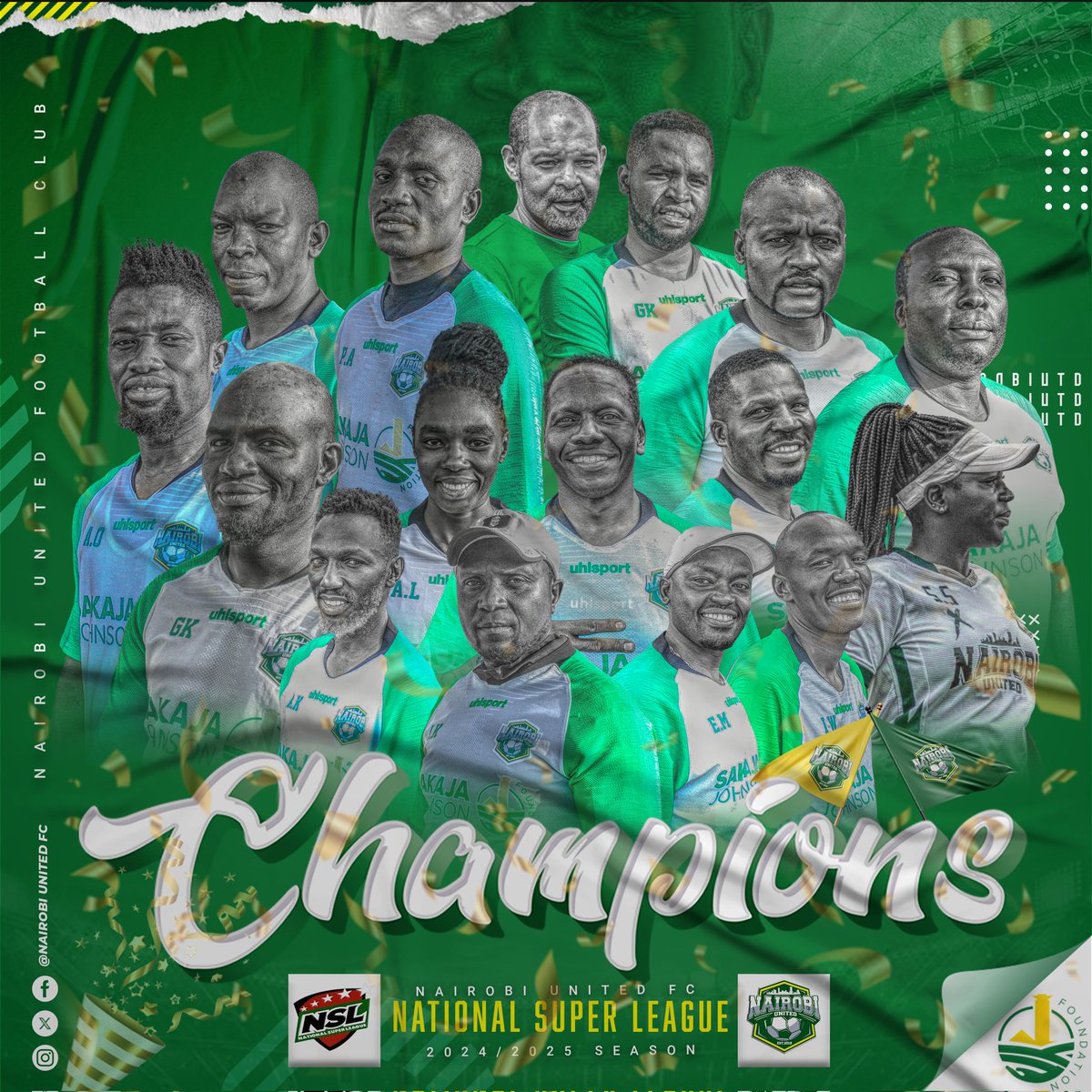 𝐂𝐇𝐀𝐌𝐏🏆𝐎𝐍𝐒

Behind every successful team is a dedicated squad of unsung heroes, working tirelessly both on and off the field. 
Today, let's show our love💚 to these incredible individuals who made it possible🏆

Job well done, team👊👊 

#lazimaiwork 
#WeAreNairobiUnited