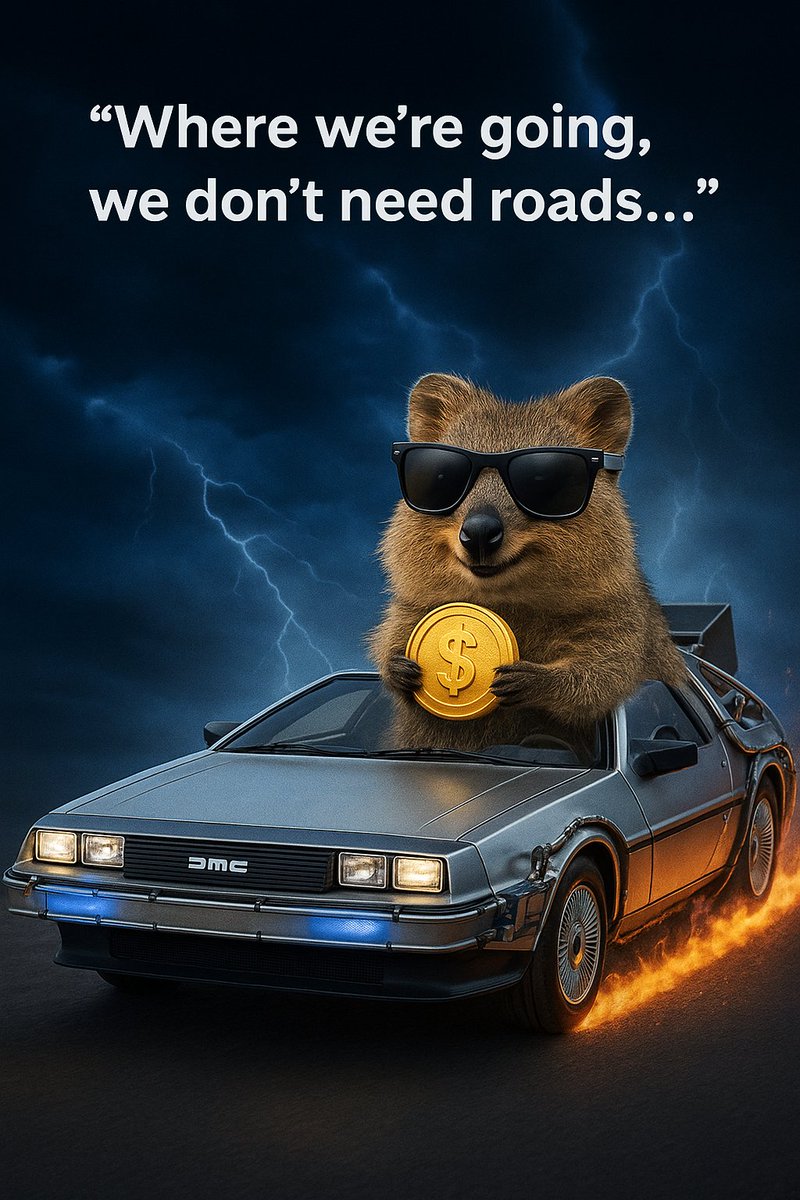 QuokkkaSol's tweet photo. 🌞 Good Morning, Quokka Fam!
We’re almost there… $QUOK is prepped for time travel. 🕒🐾
The official launch time will be announced later today, so stay tuned! 👀
Me riding $QUOK into 3025 like:🐿️🕶️💰#QUOK #BackToTheFutureQuokka #MemeCoin #Crypto #QuokkaTakeover https://t.co/i2drHMwu9R