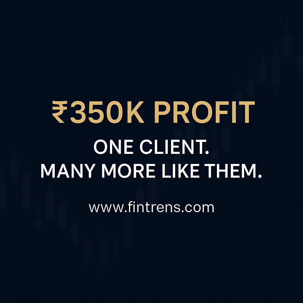 IbinIssac600's tweet image. ₹350K profit.
One client. Many more like them.
Firefly isn’t guessing. It’s executing.

🔗 fintrens.com/join
whatsapp.com/channel/0029Va…
#FireflyBot #Fintrens #OptionsProfit #AlgoTradingIndia #SmartExecution #QuantLogic #FNOIndia
