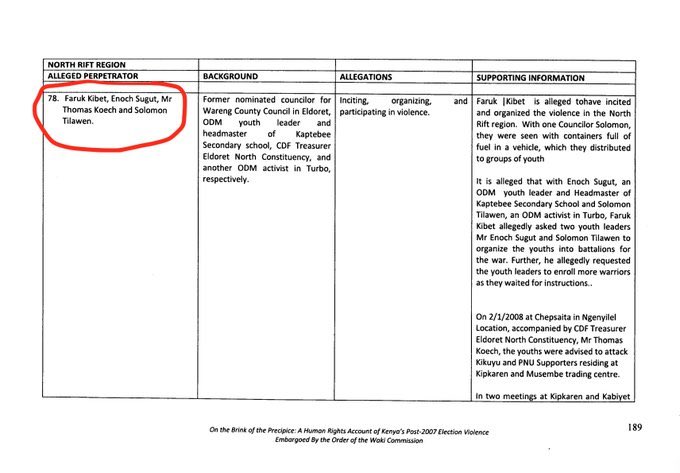 Faruk kibet(ruto's PA) , his paper kule icc was inciting,organzing and participating in violence during 2007/2008 pev.

Gov of crooks.

#FufuaICC .
