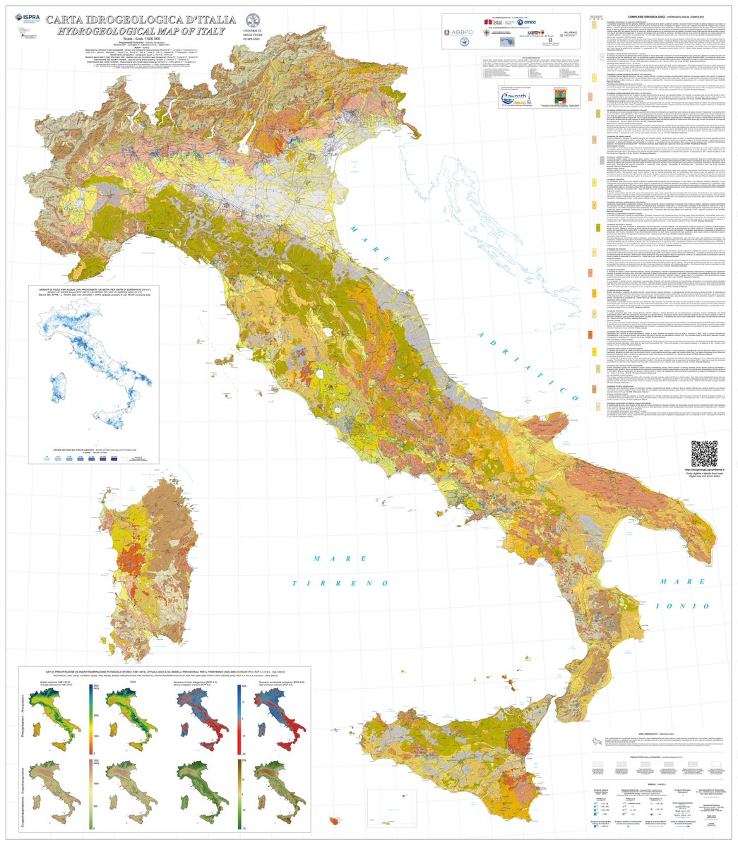 Online la nuova Carta Idrogeologica d'Italia alla scala 1:500.000 geocorsi.it/N1663/online-l…