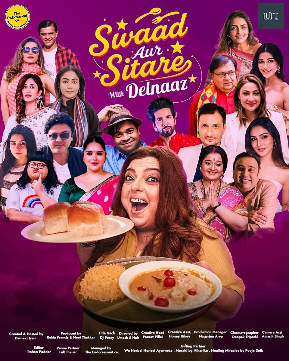 Rushik Rawal (@rushikrawal) on Twitter photo YouTube has just got a happy upgrade because <a href="/IamDelnazzIrani/">Delnaazz Irani</a> is coming up with her very own show - Swaad aur Sitare with Delnaaz
So looking forward to this one. I am so sure it’s gonna be funny, tasty, chaotic but always full of life and happiness.
Like, Share & Subscribe YouTube has just got a happy upgrade because <a href="/IamDelnazzIrani/">Delnaazz Irani</a> is coming up with her very own show - Swaad aur Sitare with Delnaaz
So looking forward to this one. I am so sure it’s gonna be funny, tasty, chaotic but always full of life and happiness.
Like, Share & Subscribe