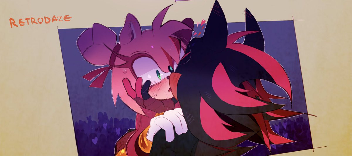 In which shadow gains a surge of confidence in doing kisses 💋. More from my pucca au (1/3) #shadamy