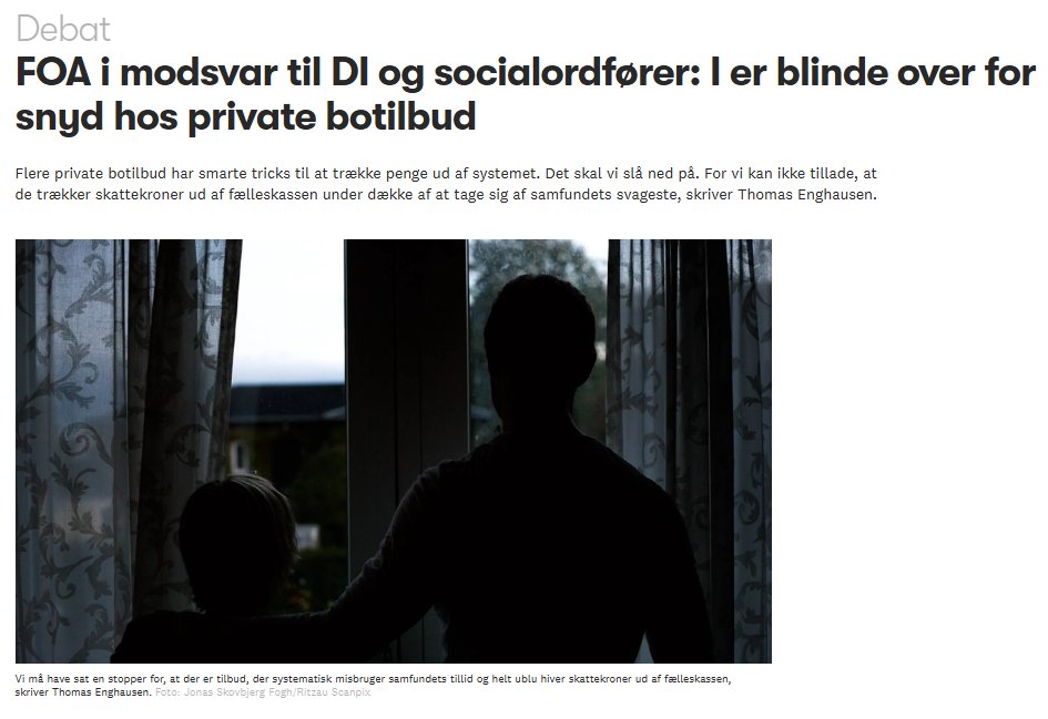 Snyd, fup og smarter fiduser har vi set rigeligt af på en lang række private bosteder og det skal der slås ned på. Vi kan naturligvis ikke tillade, at der trækkes millioner af  skattekroner ud af fælleskassen under dække af at tage sig af samfundets svageste. 
Desværre forsøger