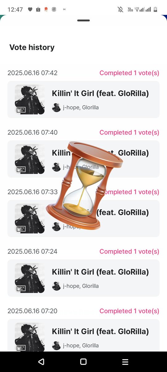 putE (tidur)๐ข (@gong_juputee) on Twitter photo โผ๏ธCHALLENGE VOTE JHOPE ON MNET โผ๏ธ
Drop ur proof vote "Killinโ It Girl" on Mnet and tag ur moots. Please don't break the chain โ๏ธ๐ฉถ
Izin tag : <a href="/hopeminieeee/">Sky เฝฒเพ๐ชธ๐</a>
<a href="/moodyhoody/">hoody</a> <a href="/bangtancolumn/">โท Intan | BTS is ARMY's column and vice versa</a>
<a href="/aliathv/">Lia๐ ๐ญ</a> @asingPerson โผ๏ธCHALLENGE VOTE JHOPE ON MNET โผ๏ธ
Drop ur proof vote "Killinโ It Girl" on Mnet and tag ur moots. Please don't break the chain โ๏ธ๐ฉถ
Izin tag : <a href="/hopeminieeee/">Sky เฝฒเพ๐ชธ๐</a>
<a href="/moodyhoody/">hoody</a> <a href="/bangtancolumn/">โท Intan | BTS is ARMY's column and vice versa</a>
<a href="/aliathv/">Lia๐ ๐ญ</a> @asingPerson