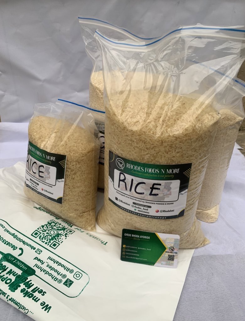 Good Morning Beautiful People 

Rice is available 

5kg:8,000
10kg:16,000

Ogun State 
Kindly repost