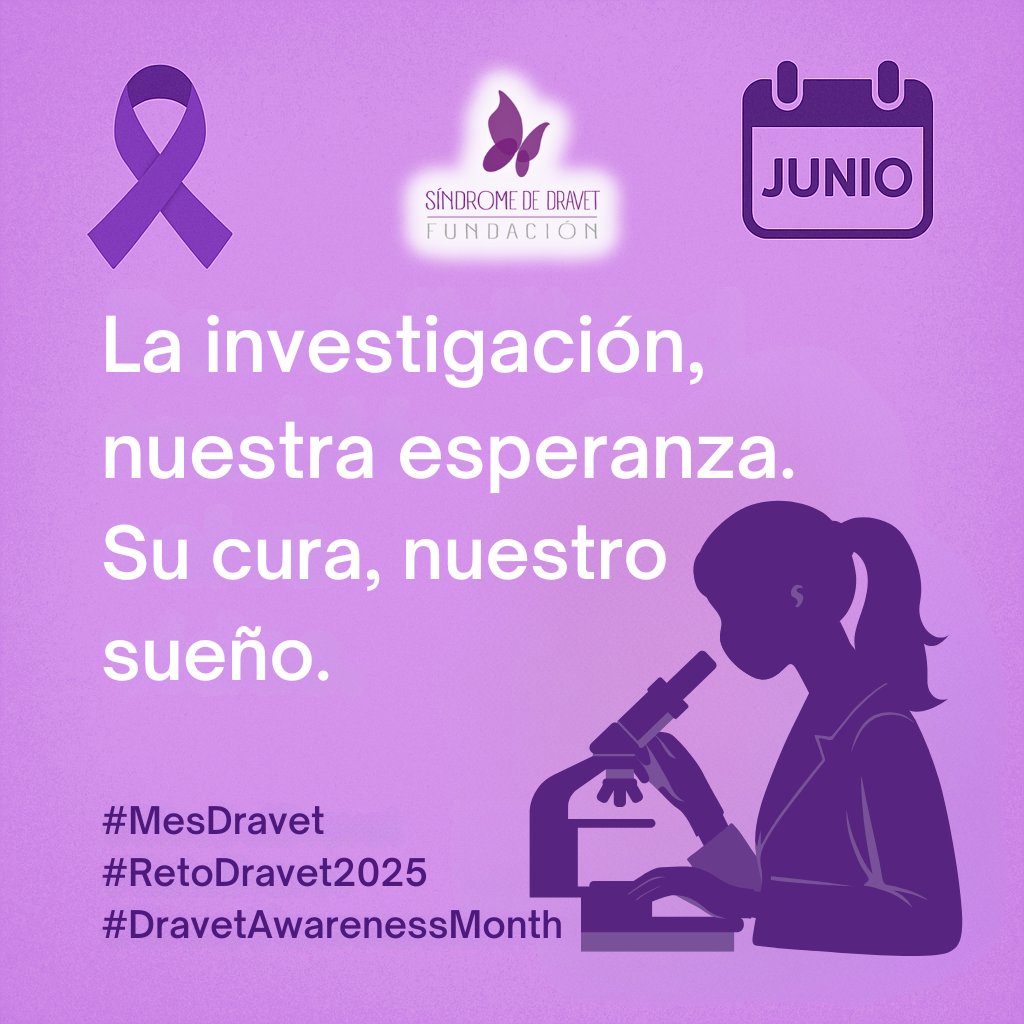 💜 ¡Hoy #15J en el #MesDravet resaltamos la importancia de la investigación! 🌟 ¿Sabías que somos la ÚNICA organización de pacientes con su propio laboratorio de investigación para el #Dravet? 🧬💪 Únete. Tu apoyo impulsa nuestra investigación y la esperanza. 🚀 #CienciaPorDravet