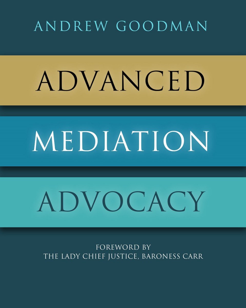Practitioners working in mediation! Got your copy yet? Buy this week and get the ebook free with the book.

ow.ly/FJFS50TzMWw › products › advanced-mediation-advocacy 

 #Mediation #ConflictResolution #MediationAdvocacy #DisputeResolution  #LegalProfession