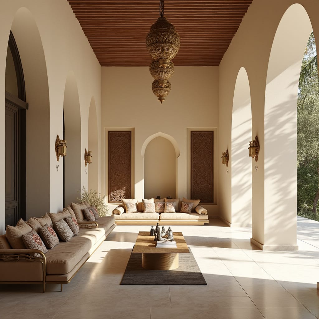 enchantedho's tweet image. Golden Hour Lounge in Casablanca Style 🕌✨

Where light dances through archways and pillows whisper of comfort.
This is where golden hour lingers longer than anywhere else. Would you nap here or host a story-filled soirée? ☀️

#Casablanca #ArchitecturalVibes