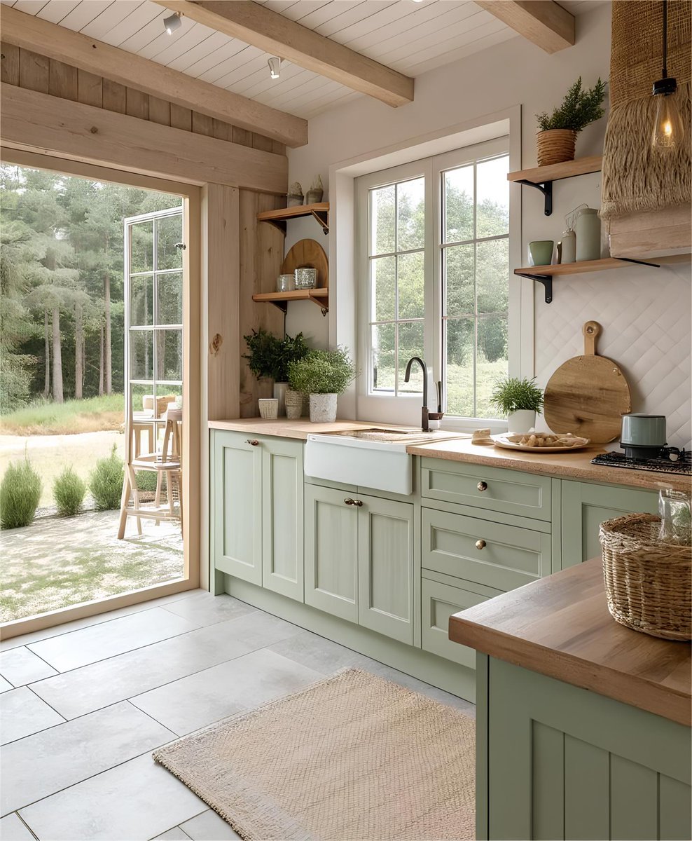 Sage green charm meets cozy countryside vibes.🌿
Open the doors, let the breeze in, and cook with the green.☀️
#Costway, More Than Just Furniture.

#countrykitchen #greenstyle #kitcheninspo