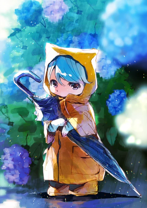「真さまはまったく…ボクが傘持ってってあげなきゃ…」