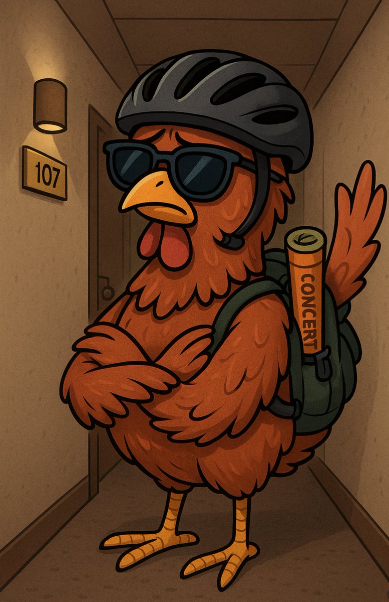 a_bearne's tweet photo. @bestwestern 🐔 Hi @BestWestern – it’s me, Clara Beak. Avid cyclist, hiker, festival hopper… yet stuck in a crammed, windowless “room” I can’t even stretch my wings in. You promised me an upgrade (cage-free!) back in 2019. Any ETA on that? Asking as a loyal guest. https://t.co/xoObt1xT1U