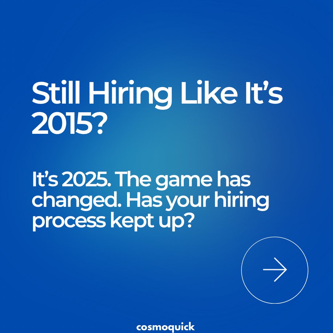 cosmoquickhq's tweet image. Still stuck in old-school hiring?
Most recruiters waste weeks in resume sorting, scheduling chaos, and drop-offs.
But it&apos;s 2025. Time to evolve.

#cosmoquick #hiring #hr #recruit #job #startup