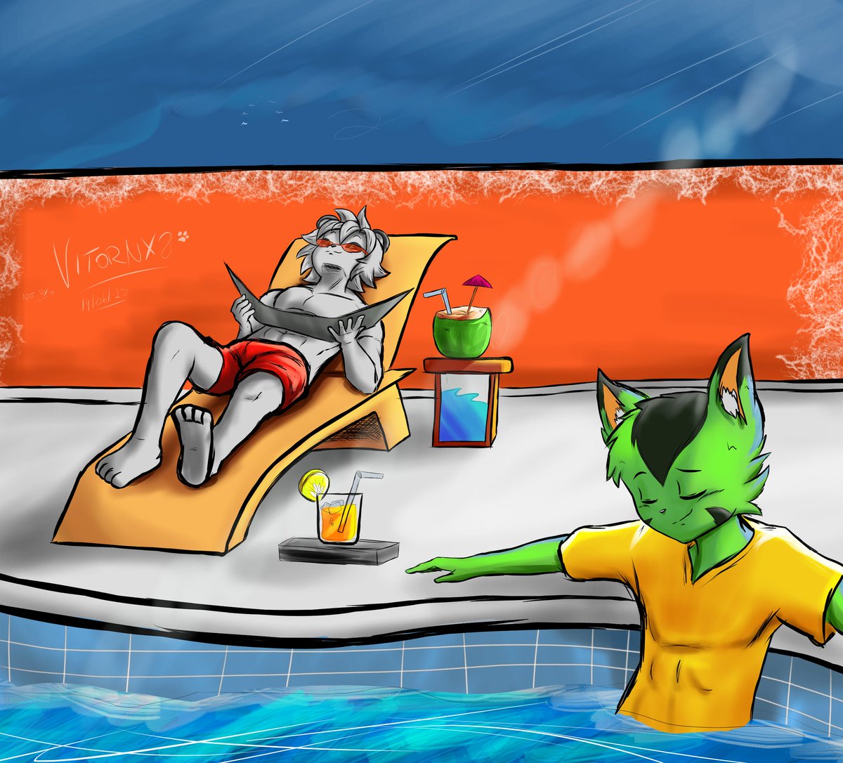 VitorNx8's tweet image. Comission for Glover

#kritaart #FreedomPlanet #spade #furryartist #furryfandom