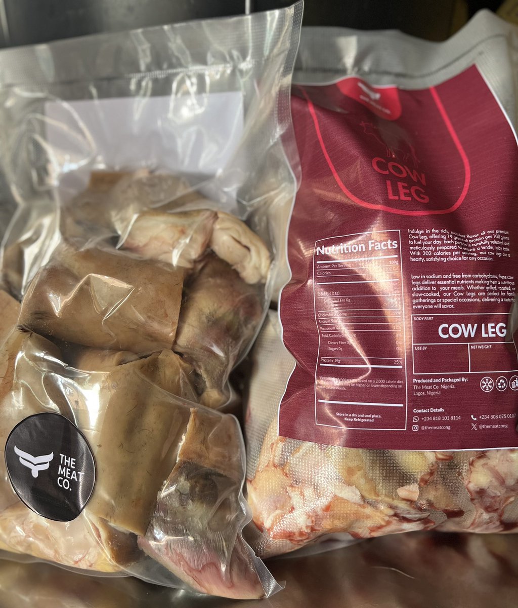 themeatcong's tweet image. It’s a new week, stock your kitchen with fresh, quality meat.
From soft beef to spicy goat meat and cow leg that melts in soups, we’ve got it all ready.
🚚 Same-day delivery available
📞 Send a DM to order let’s fill your freezer with goodness