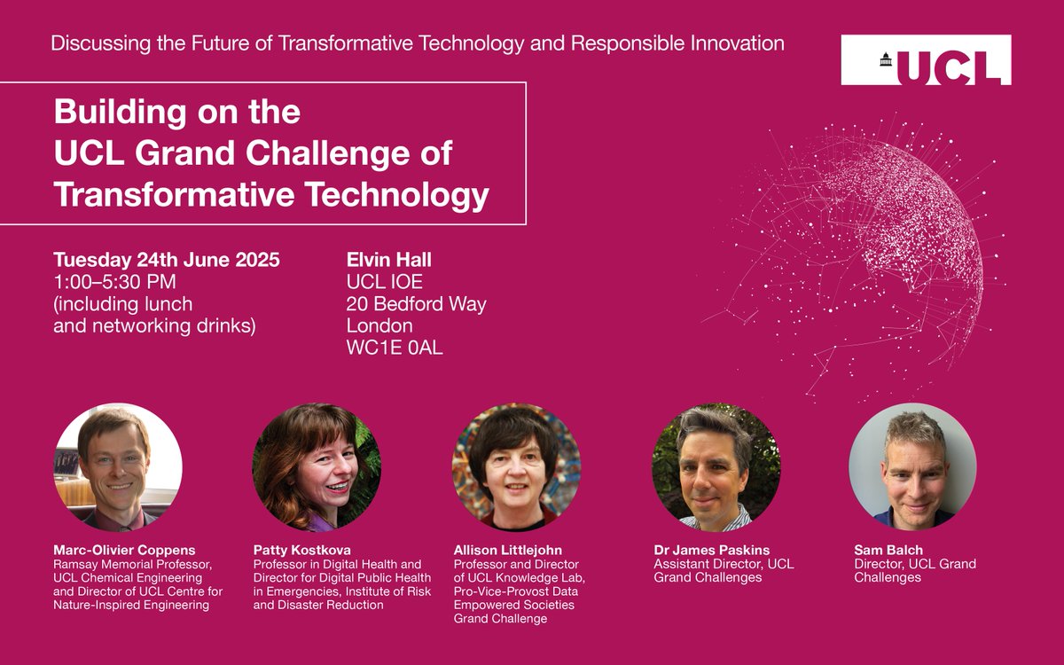 Prof Allison Littlejohn (@allisonl) on Twitter photo Building on the UCL <a href="/GrandChallenges/">UCL Grand Challenges</a> of Transformative Technology. There will be an in-person workshop in Elvin Hall <a href="/IOE_London/">IOE, UCL's Faculty of Education & Society</a> Tues 24 June 13.00-17.30BST Building on the UCL <a href="/GrandChallenges/">UCL Grand Challenges</a> of Transformative Technology. There will be an in-person workshop in Elvin Hall <a href="/IOE_London/">IOE, UCL's Faculty of Education & Society</a> Tues 24 June 13.00-17.30BST