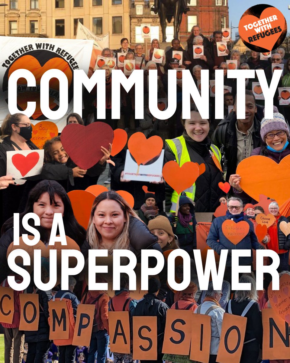 Happy Refugee Week! 🧡

This #RefugeeWeek, #OurSuperpower is fighting for a fair new plan for refugees.

We're a coalition of 600+ orgs calling for a fair new plan for refugees. We know that when we work together, we are strong, loud and unstoppable.

Community is a superpower.