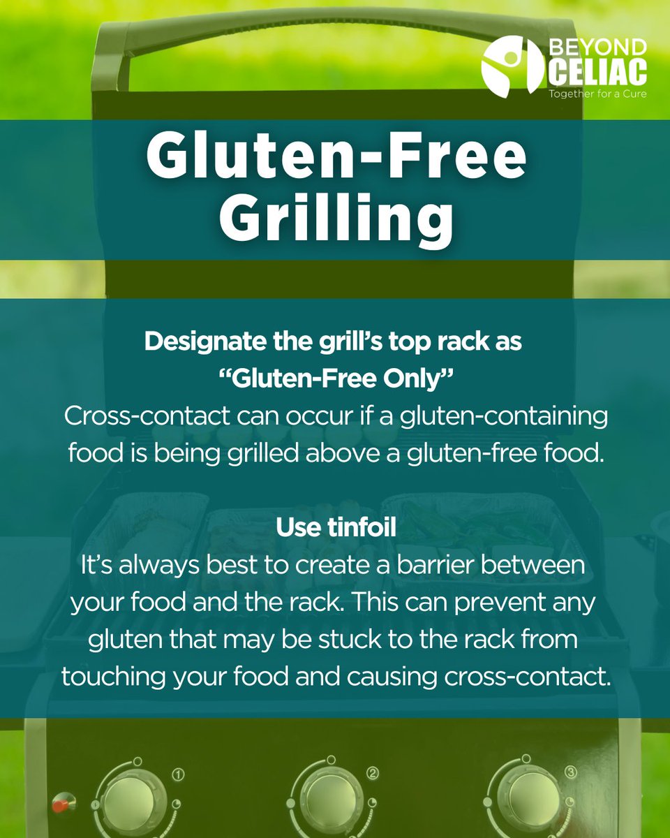 Summer grilling is officially here! 🌞 Check out some of our best gluten-free grill tips!

#celiac #celiacdisease #autoimmune #autoimmunedisease #gluten #glutenfree #glutenfreeliving #chronicillness #celiacresearch #celiacawareness #beyondceliac