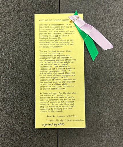 PTSLibrary's tweet image. The David Wall Collection &amp;amp; material from GSAS are available for research @ptseminary by appt. Visit ptsem.edu/library/collec… for more info. Special thanks to recently graduated Dana Calhoun for processing this material. #GSAS #BGLASS #history #archives #PrideMonth #WrightLibrary