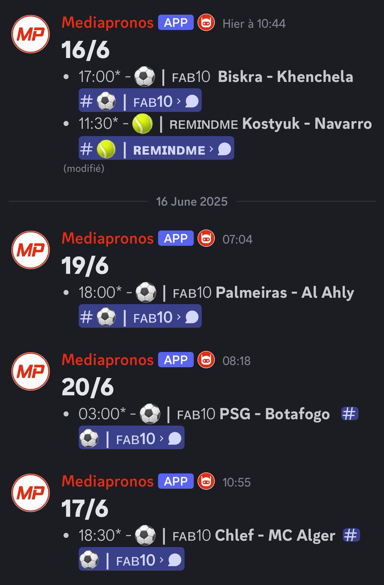 Très gros programme sur l’espace VIP @mediapronos 😍🔥

Envoie un DM si ça t’intéresse :)

#TeamParieur #TeamMediaPronos