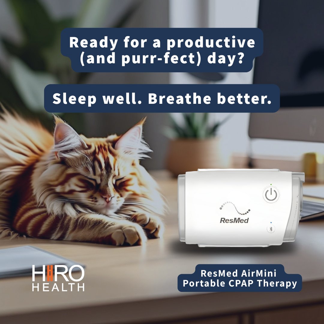 hirohealth's tweet image. It’s #NationalTakeYourCatToWorkDay! 

Your cat might nap on the keyboard, but you’ve got to stay sharp. A restful night with your CPAP keeps you focused, whether you’re chasing deadlines or herding felines.

Would your cat make a great coworker? 

#hirohealth #CPAPlife