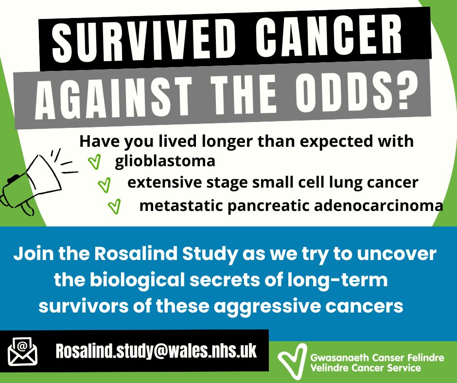 VelindreCS's tweet image. 🧬 We’re proud to launch the Rosalind Study in Wales!

This international research initiative is searching for cancer survivors who have beaten the odds and lived longer than expected

Read more 🔗 ⤵️
velindre.nhs.wales/news/latest-ne…
