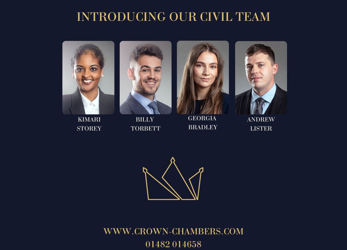 MEET OUR CIVIL BARRISTERS

Our civil barristers combine their legal knowledge with strategic thinking and a practical, client-focused approach to resolving complex matters. 

Visit our website at crown-chambers.com to read more.

#civillaw #civilbarristers