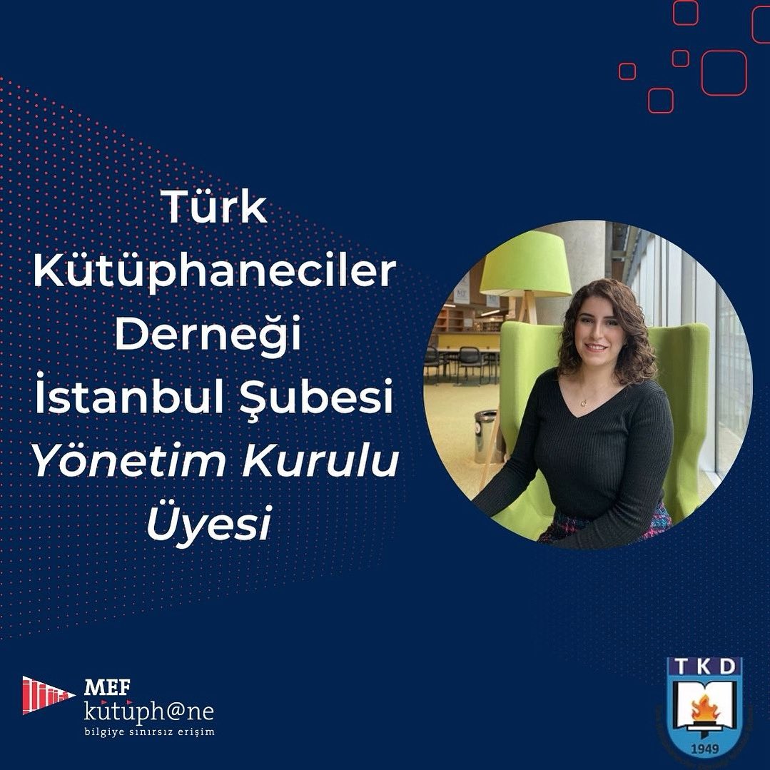 MEF Kütüphane'den haberler!✨

Çalışma arkadaşımı Neslihan Erdoğan Türk Kütüphaneciler Derneği İstanbul Şubesi Yönetim Kurulu Üyesi olarak seçildi. Kendisini tebrik eder ve  yeni görevinde başarılar dileriz💐