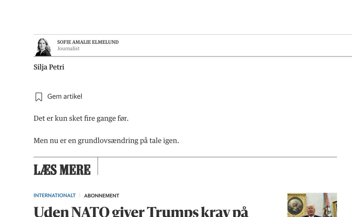 Den her artikel er kortere, end jeg havde regnet med. Men det er også godt at kunne skære ind til benet. Det kunne andre medier lære af.