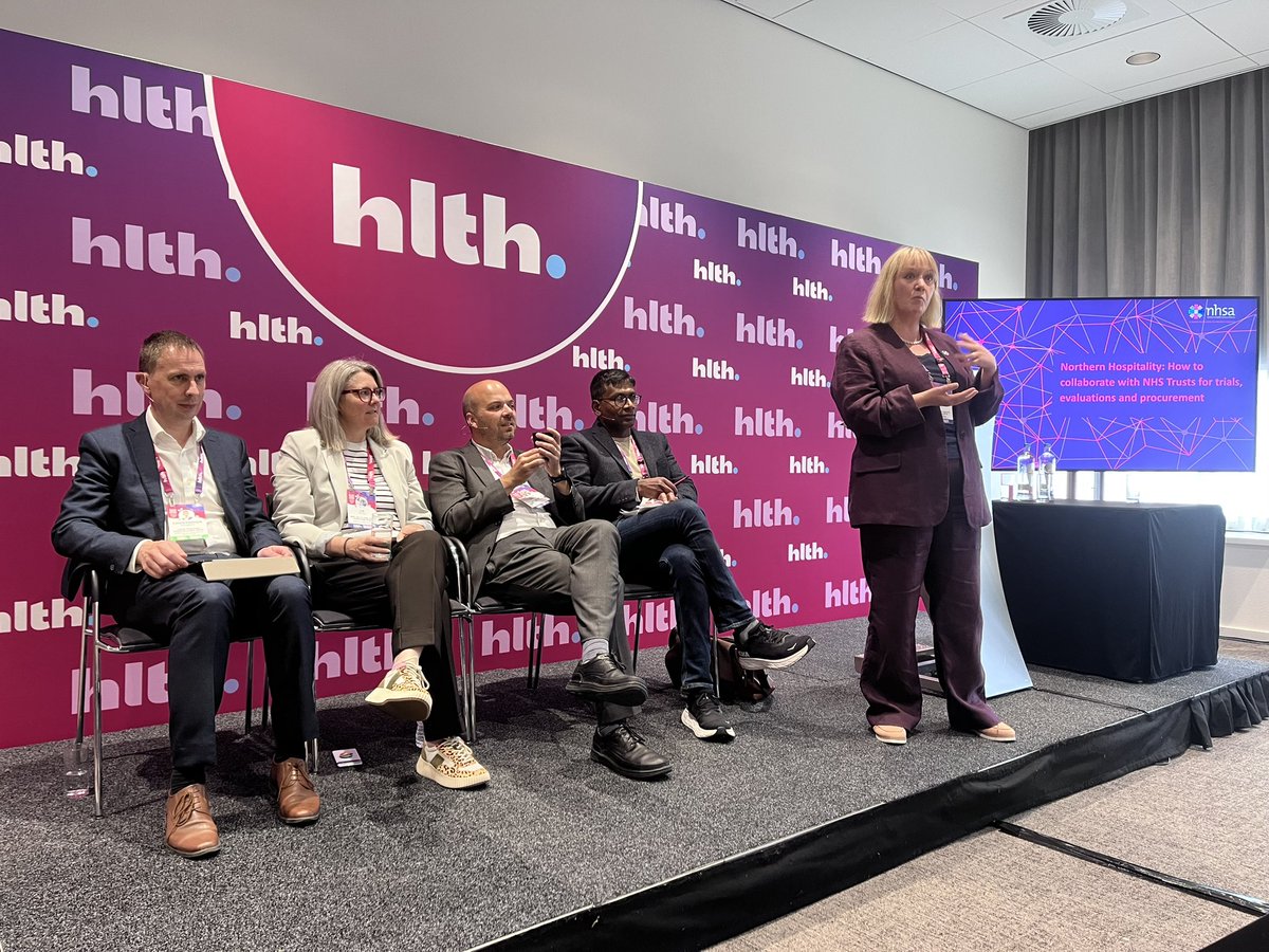 NHSA (@the_nhsa) on Twitter photo Our ‘Northern Hospitality’ event at #HLTHEurope is about to kick off, with speakers from <a href="/AlderHey/">🏥 Alder Hey 💙</a>, @devices4dignity, @LeedsNHS & @NHSUHLG on our panel which explores strategies for successful collaboration with NHS innovation teams Our ‘Northern Hospitality’ event at #HLTHEurope is about to kick off, with speakers from <a href="/AlderHey/">🏥 Alder Hey 💙</a>, @devices4dignity, @LeedsNHS & @NHSUHLG on our panel which explores strategies for successful collaboration with NHS innovation teams