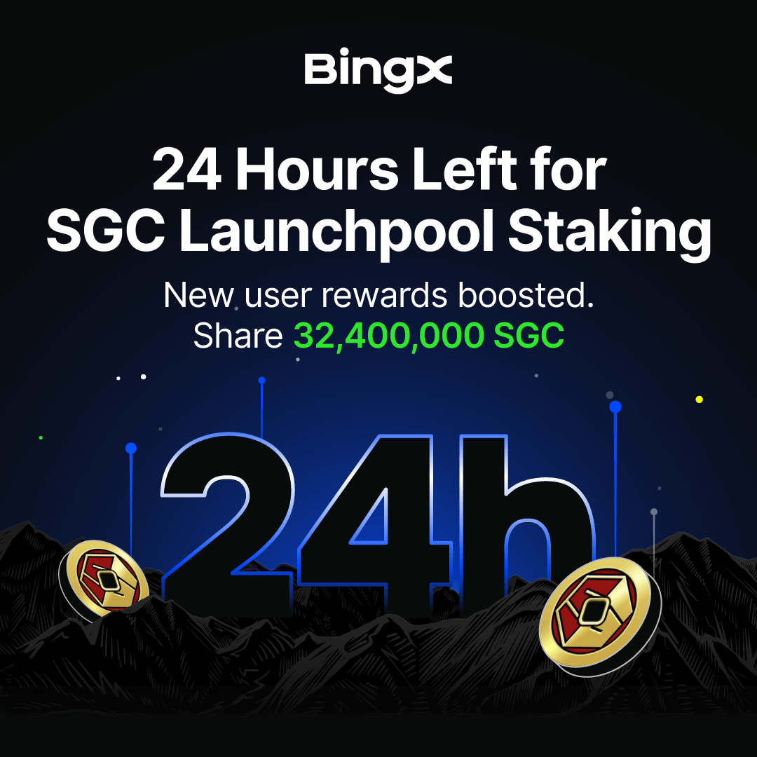 Tick-tock, the $SGC Launchpool countdown is on. ⏳

Just 24 hours left—stake $BTC or $USDT, earn $SGC rewards, and claim your share of 32,400,000 SGC. <a href="/b3k_jp/">魁 三国志大戦 -Battle of Three Kingdoms-</a>

Only till June 17, 10:00 (UTC). 

Stake now: bingx.com/launchpool