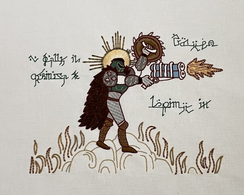 Bethesda_UK's tweet image. Follow and RT to get the chance to win your own super rare piece of the Slayeux Tapestry 🧵
We promise that your nan’s never seen embroidery like this before 👀
A winner will be chosen on 19th June at 12:00 BST. 1 prize available. UK residents aged 18+ only. Full T&Cs ➡️…