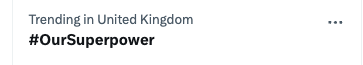 RefugeeWeek's tweet photo. This #RefugeeWeek, #OurSuperpower... is YOU! Trending!! Thank you! https://t.co/EWqX048896