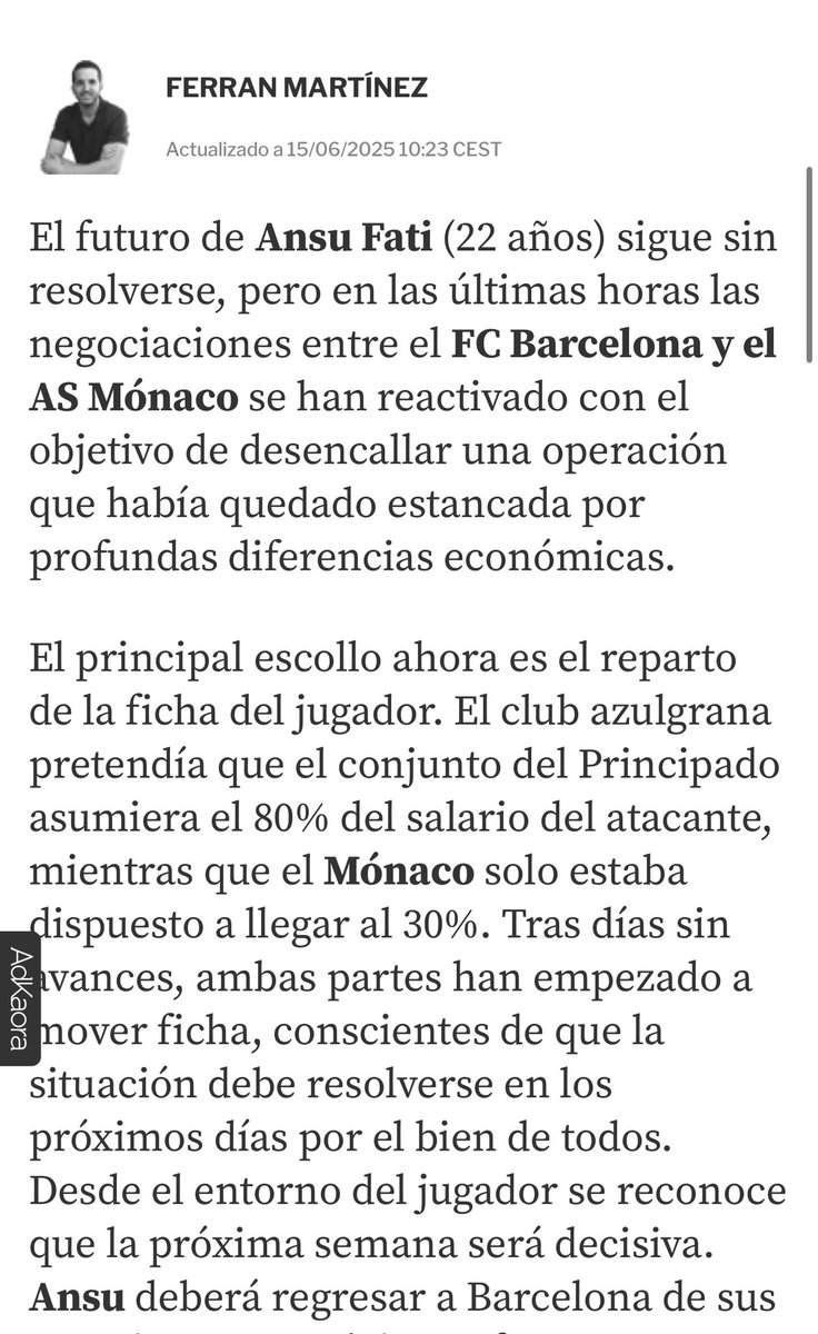 Volver a ganar con la espada del FPF encima, y la pesada losa de los monstruosos contratos de Ansu, Ter Stegen, Frenkie y Lenglet en la mochila, me parece de un tremendo mérito de equipo, cuerpo técnico y dirigencia. Conseguir quitártelos de encima, una auténtica heroicidad.