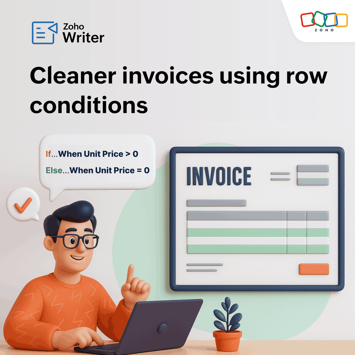 Zoho Writer (@zohowriter) on Twitter photo Invoices shouldn’t include freebies or giveaways. With Zoho Writer, hide zero-value rows automatically to generate clutter-free, accurate billing docs. Read more 👉 zurl.co/2885G
#zohowriter #documentautomation
<a href="/ZohoWorkplace/">Zoho Workplace</a> <a href="/ZohoWorkDrive/">Zoho WorkDrive</a> Invoices shouldn’t include freebies or giveaways. With Zoho Writer, hide zero-value rows automatically to generate clutter-free, accurate billing docs. Read more 👉 zurl.co/2885G
#zohowriter #documentautomation
<a href="/ZohoWorkplace/">Zoho Workplace</a> <a href="/ZohoWorkDrive/">Zoho WorkDrive</a>