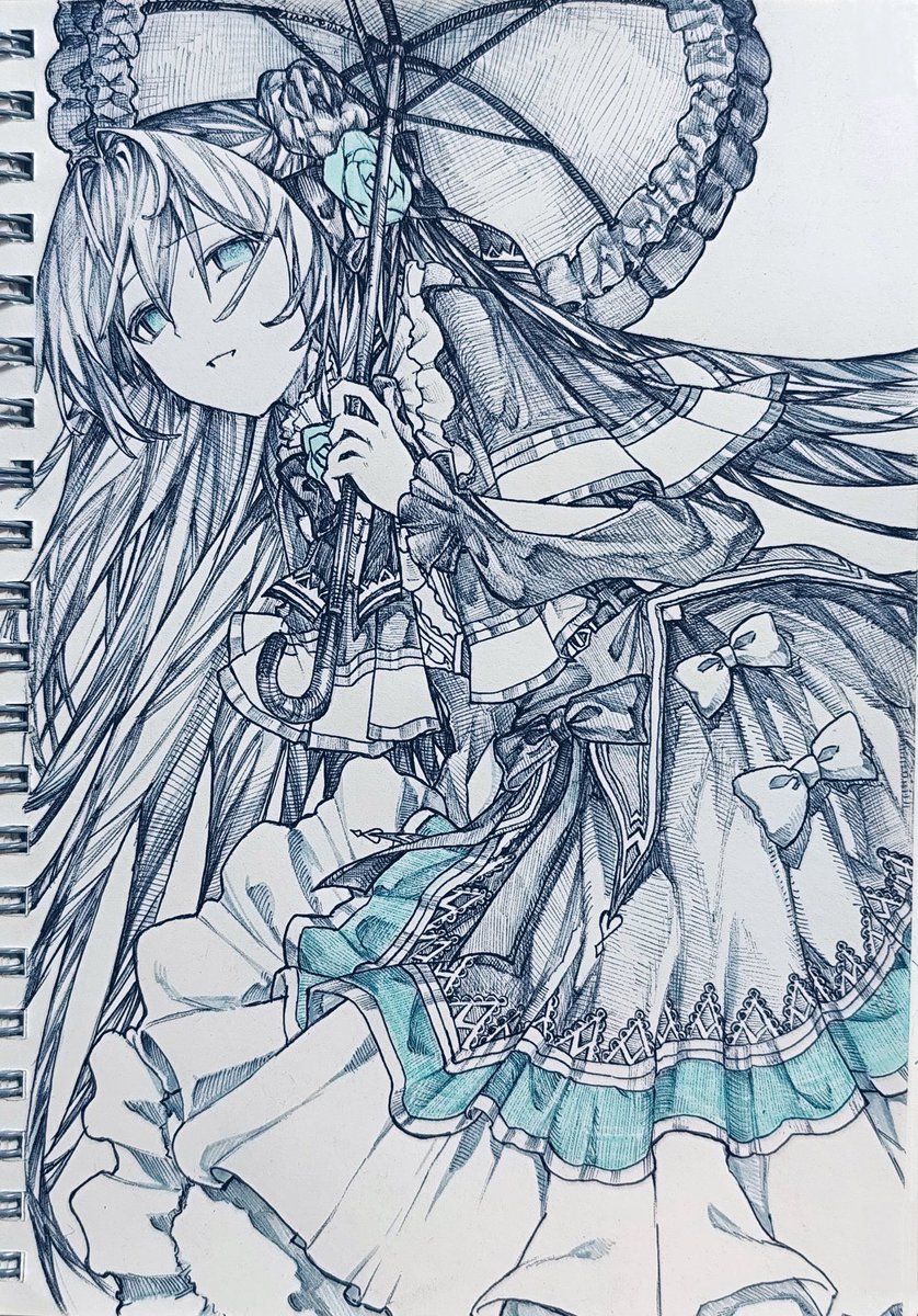 Square0507's tweet image. #arcaea_art #lowiroの日 🩵🌂