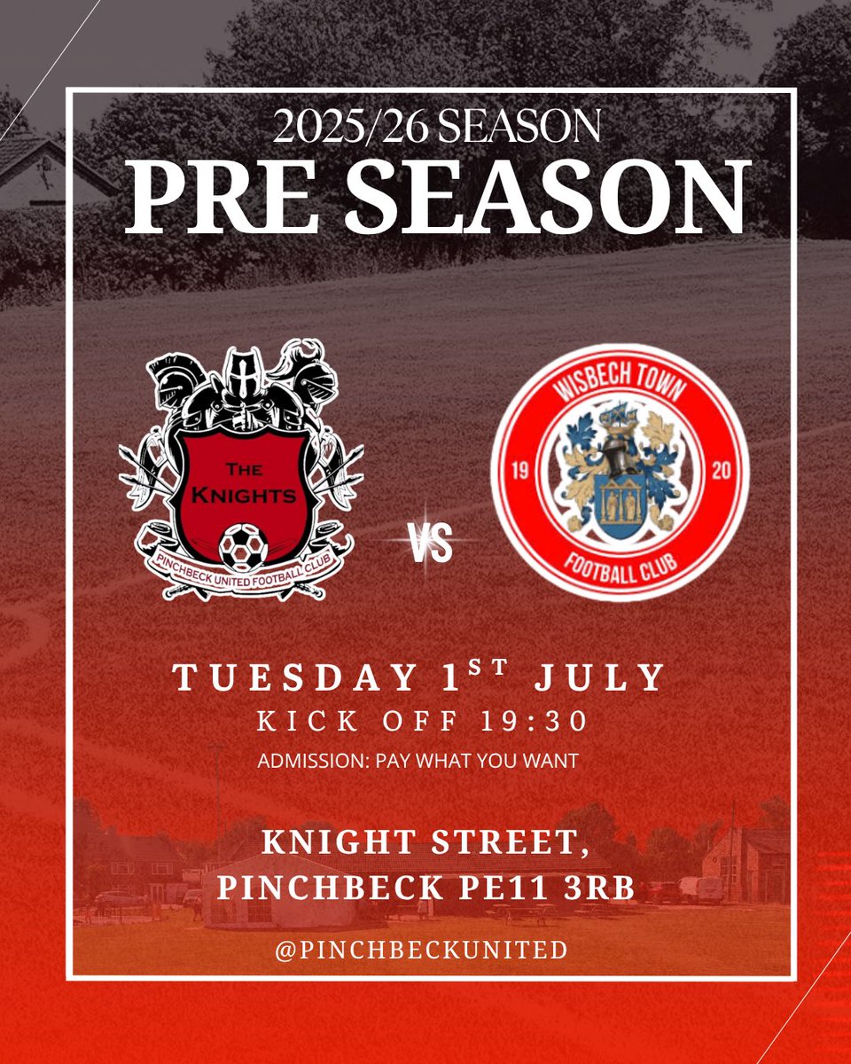 The 2025/26 pre-season is nearly upon us. Join us on the 1st July as we begin our journey at Knight Street.
