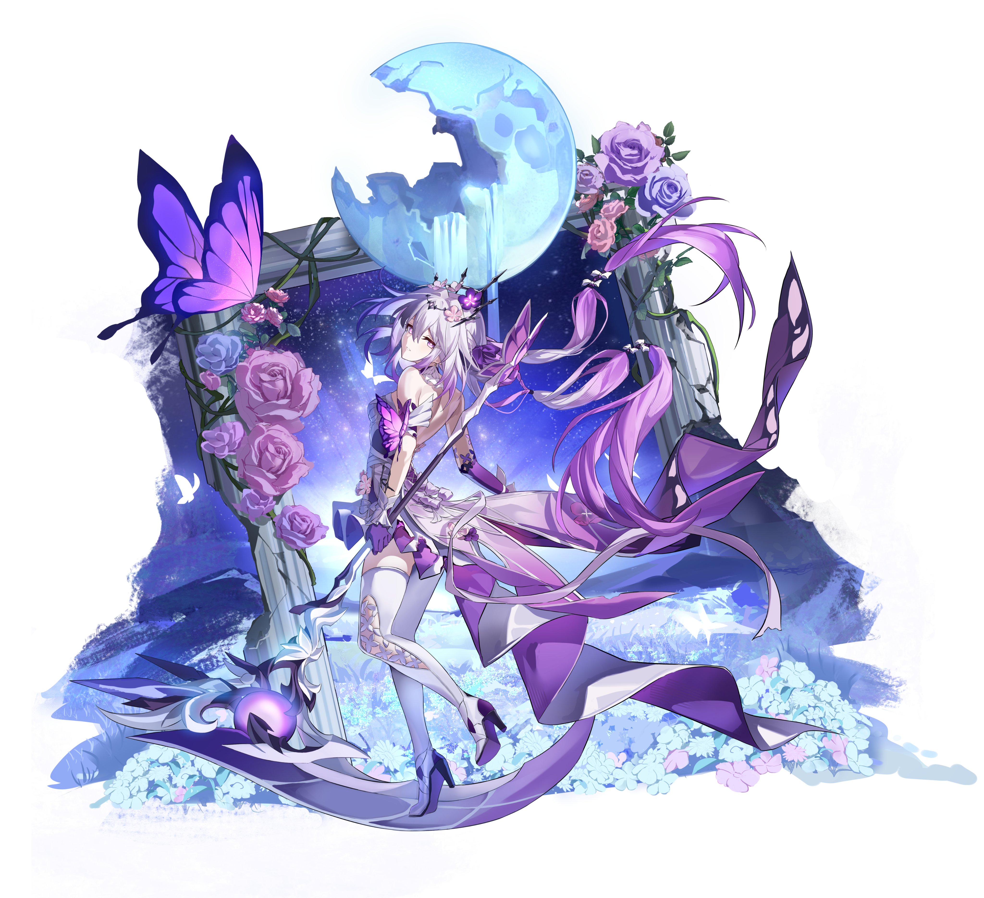 s.k.y-i★未仕立て　 仮絵羽 　白地　薄紫系　薔薇　リメイク Haku (Sakura) | Yume 100 English Wiki | Fandom
