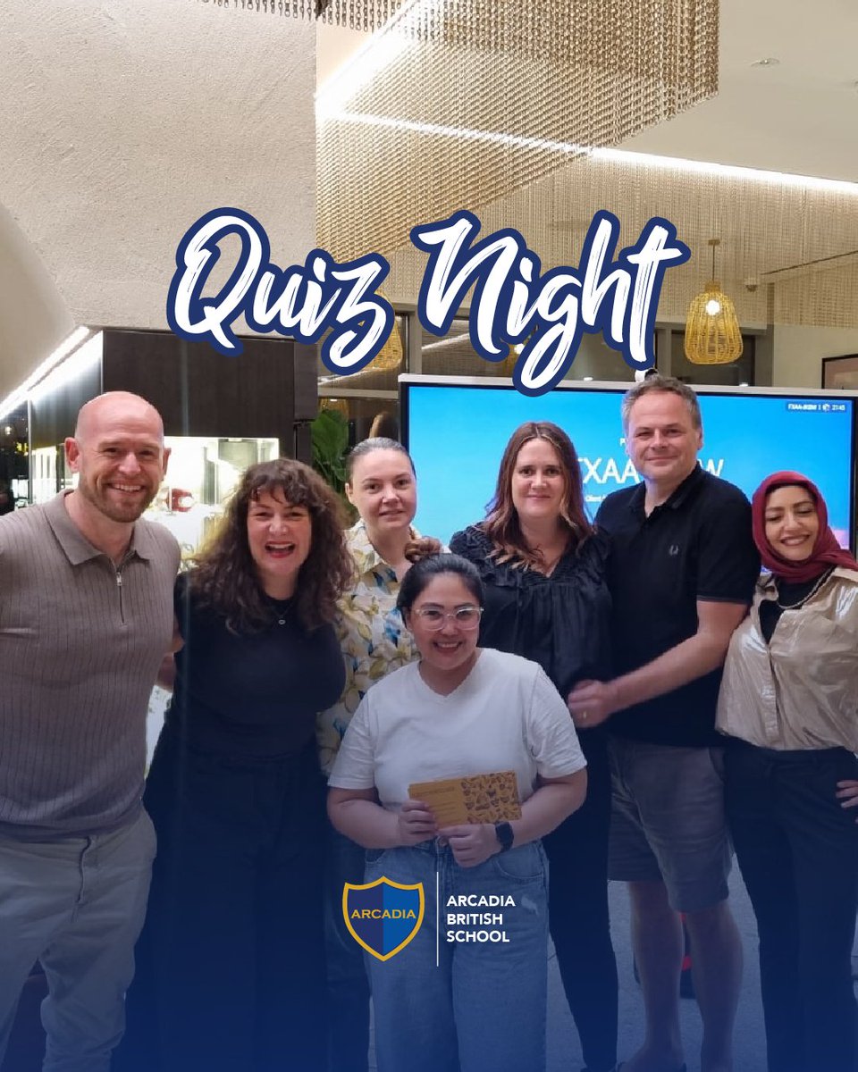 ArcadiaSch's tweet image. Teachers and parents by day, trivia pros by night! They stepped away from their everyday routines to put their knowledge to the test—from history facts to pop culture gems. Huge shoutout to our amazing principal for joining in the fun and keeping the energy (and team spirit!)