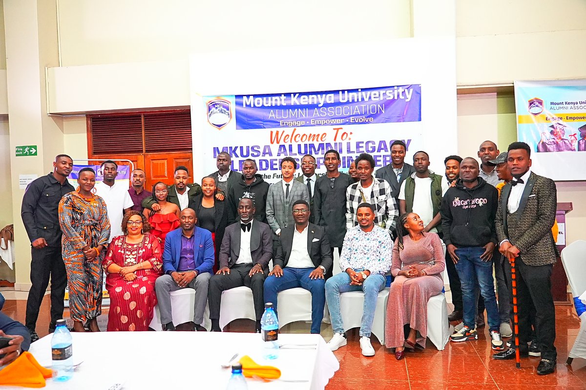 MountKenyaUni's tweet image. Former student leaders (MKUSA) reunited at the Alumni Legacy Dinner celebrating shared legacies, rekindling connections, and inspiring the next generation through unity and reflection.
#UnlockwithMKU
#MKUAlumni
#Leaders