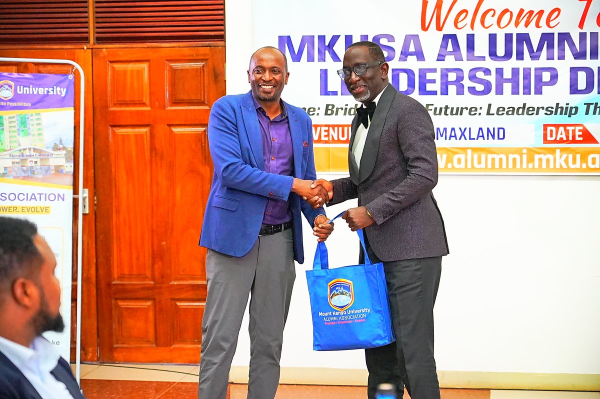 MountKenyaUni's tweet image. Former student leaders (MKUSA) reunited at the Alumni Legacy Dinner celebrating shared legacies, rekindling connections, and inspiring the next generation through unity and reflection.
#UnlockwithMKU
#MKUAlumni
#Leaders