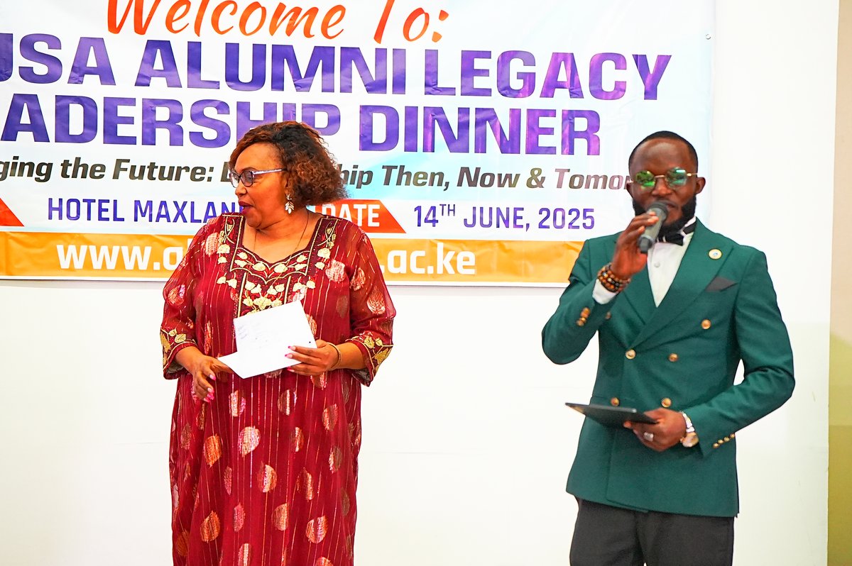 MountKenyaUni's tweet image. Former student leaders (MKUSA) reunited at the Alumni Legacy Dinner celebrating shared legacies, rekindling connections, and inspiring the next generation through unity and reflection.
#UnlockwithMKU
#MKUAlumni
#Leaders