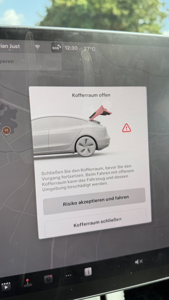 Neue Warnmeldung seit dem Update: 

v12 (2025.20.3)
<a href="/EFIEBER_ANDRE/">EFIEBER</a> <a href="/NotATeslaApp/">Not a Tesla App</a>