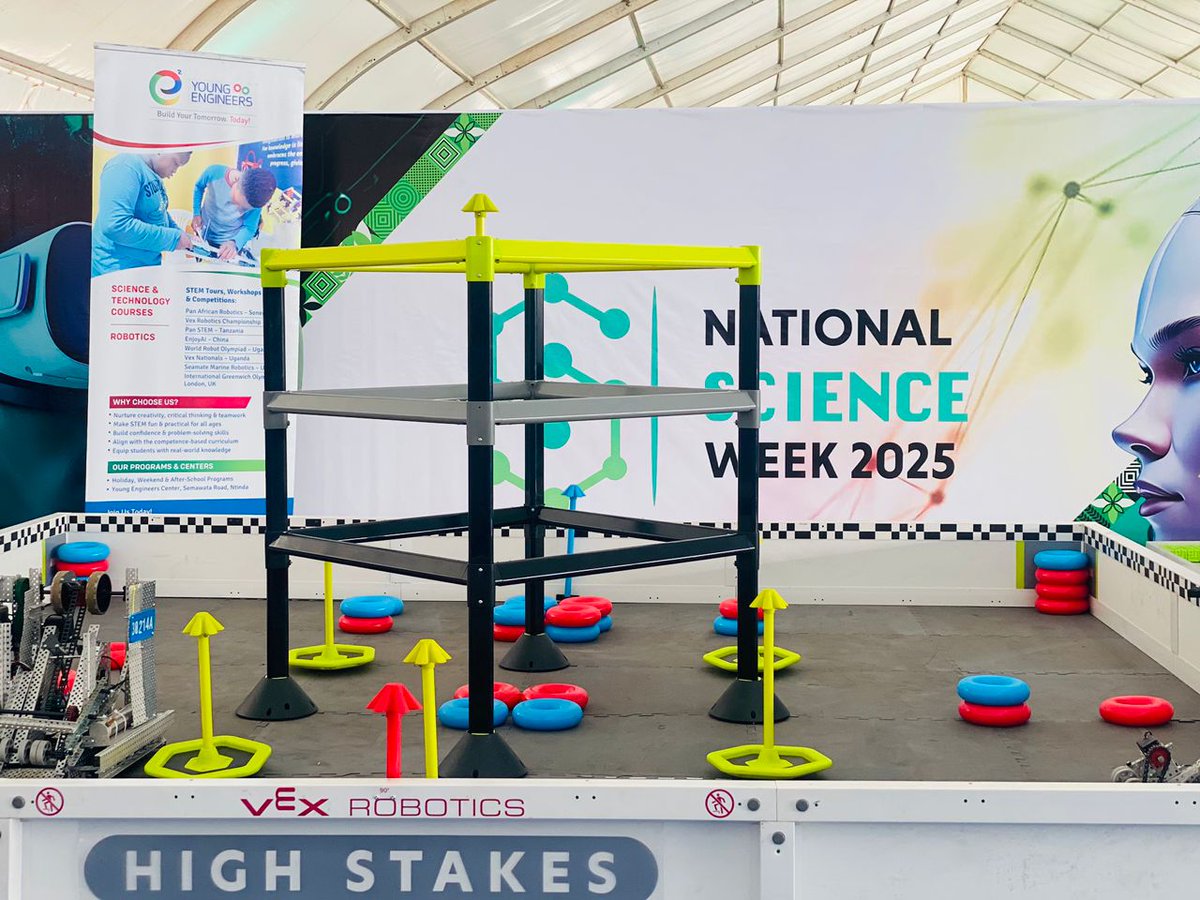 ayikoru_m's tweet image. Innovation in action! Youths testing VEX V5 robots at #NationalScienceWeekUganda, Kololo Independence Grounds! Unleashing creativity &amp;amp; shaping the future! 

#VEXV5 #NSW2025 #YoungEngineers #UGRobotics2025 #ResearchNews @RugyendoQuotes  @UNDPUganda @STIsecretariat