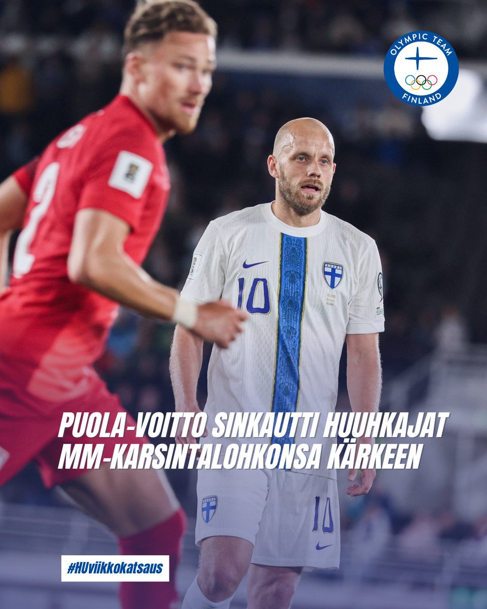Huippu-urheilun viikkokatsauksessa:

⚽Huuhkajat voittoon Puolasta
🔥Krista Tervon vuoro heittää SE
✅ Kaivo-oja turnausvoittoon Tshekissä
🔥Suomeen kolme keilailun EM-mitalia

🔗 olympiakomitea.fi/ajankohtaista/…

📸 SPL/ Jyri Sulander